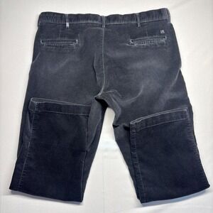 Lee King Corduroy Pants Mens 38x30 Charcoal Gray Repreve Blend Trousers